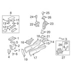 Shift Lever Trim Panel for Honda Civic (2006–2011) Silver