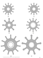 Impeller for SPX Johnson F6B-9, 09-812B-1, MC97, Jabsco 13554-0001, BLA 132968