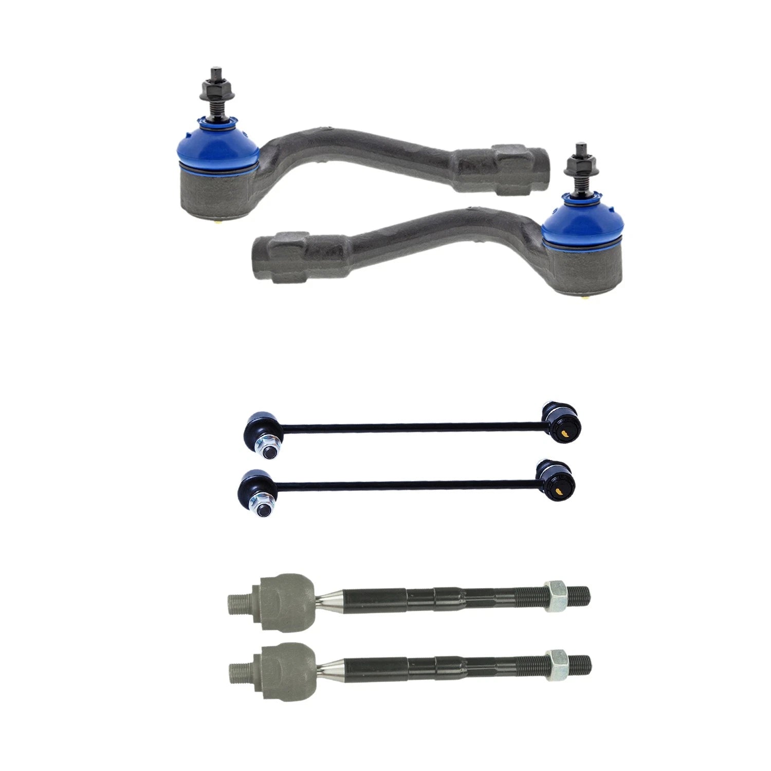 Set of 4 Mevotech Supreme Tie Rod Ends & Sway Bar Links for Sportage (2017–2022)