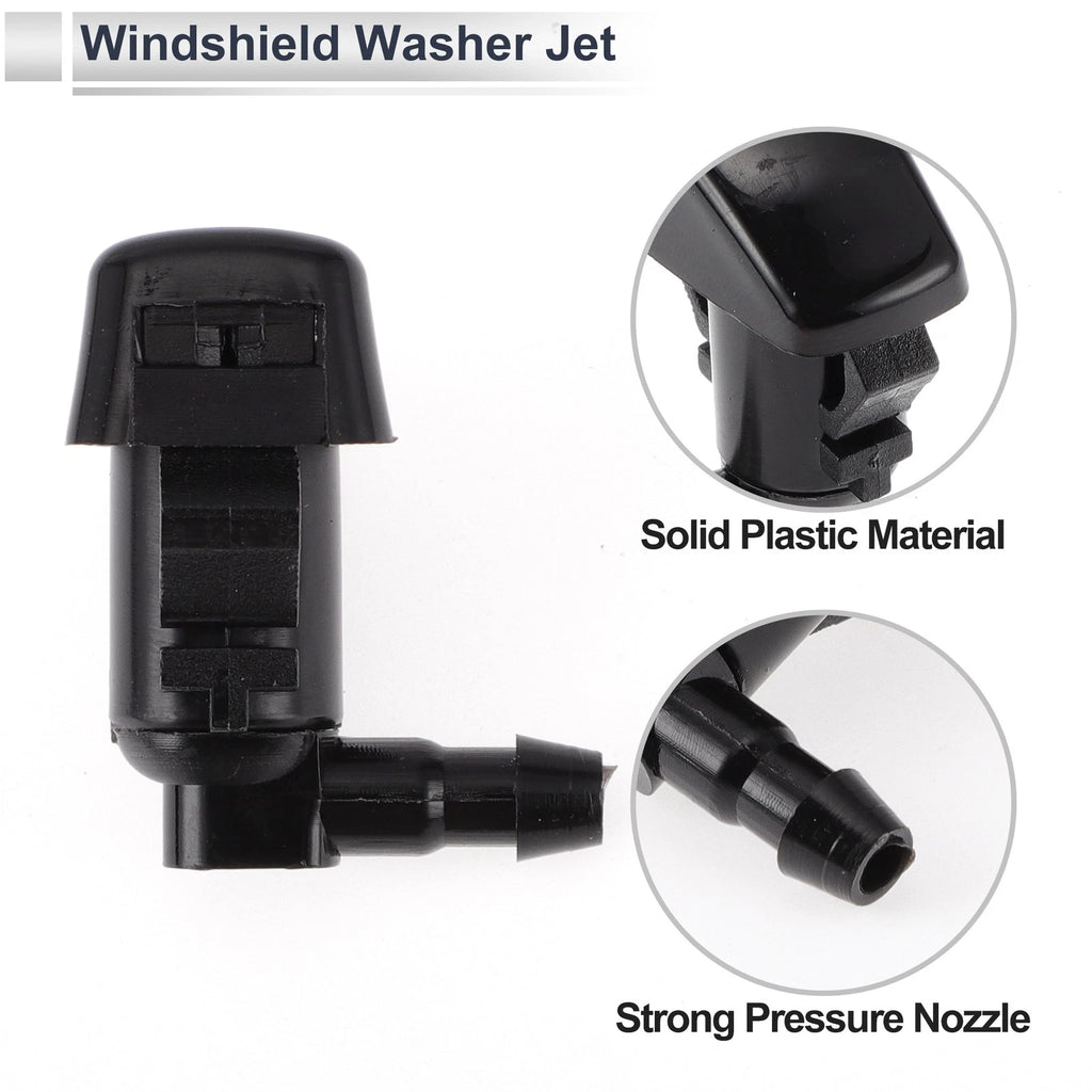 Washer Nozzle Set of 6 w/ Hose Connector for Ford No. 25815793