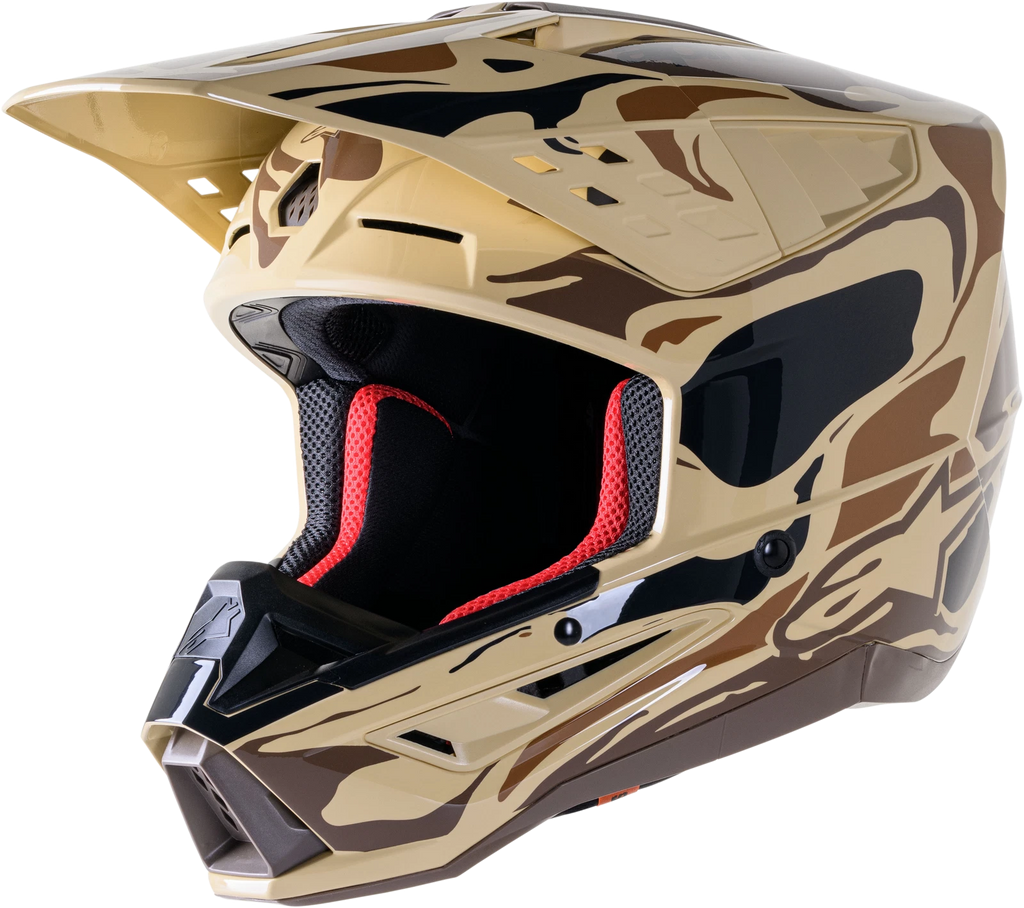 Alpinestars SM5 Helmet for Off-Road Motorcycle (Small, Dark Brown)
