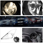 Clear Lens Front Bumper Fog Lights + Switch for Scion FR-S/FT86/GT86 (2013–2016)