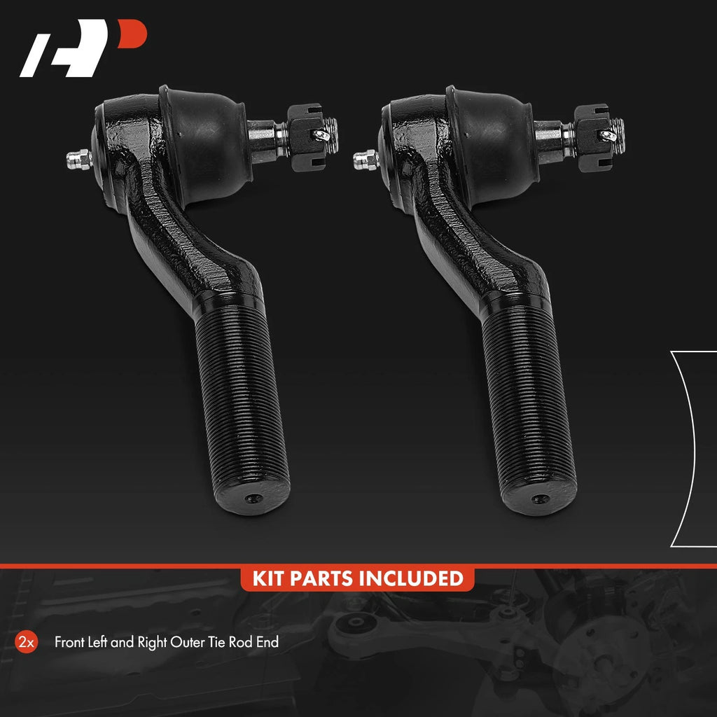 2X Tie Rod End Front Outer for Ford E-150 E-250 E-350 E-450 (1992-2022)