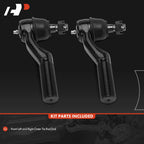 2X Tie Rod End Front Outer for Ford E-150 E-250 E-350 E-450 (1992-2022)