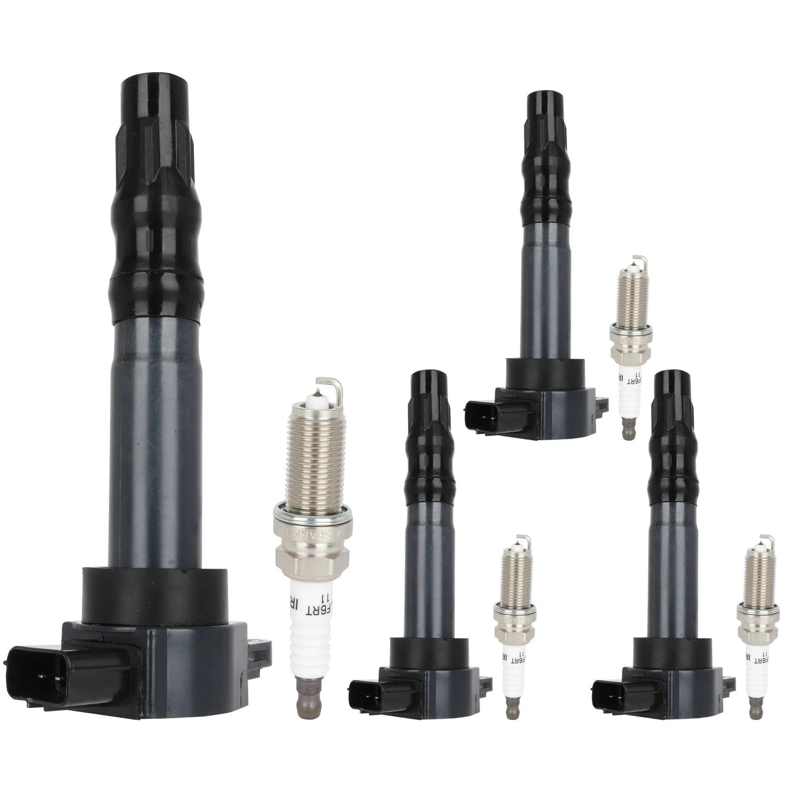 Set of 4 Ignition Coils & 4 Spark Plugs for Mitsubishi Eclipse (2006–2012)