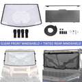 UTV Front Windshield + Tint Rear Window for Polaris Ranger XP 570/900/1000 (2015–2023)