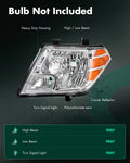 2X Headlight Assembly for Nissan Frontier (2009–2019) Chrome