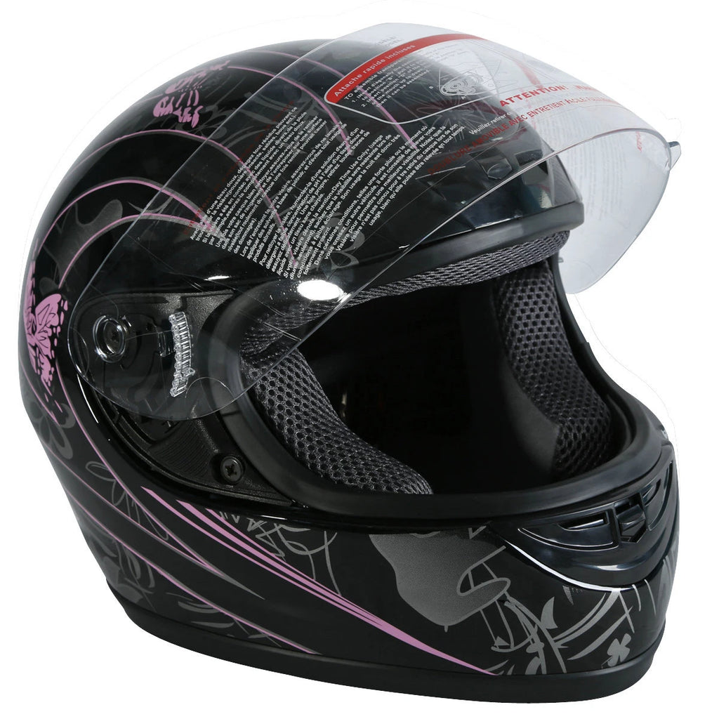 Full Face Helmet for Motorcycle (DOT Approved, Size S M L XL)