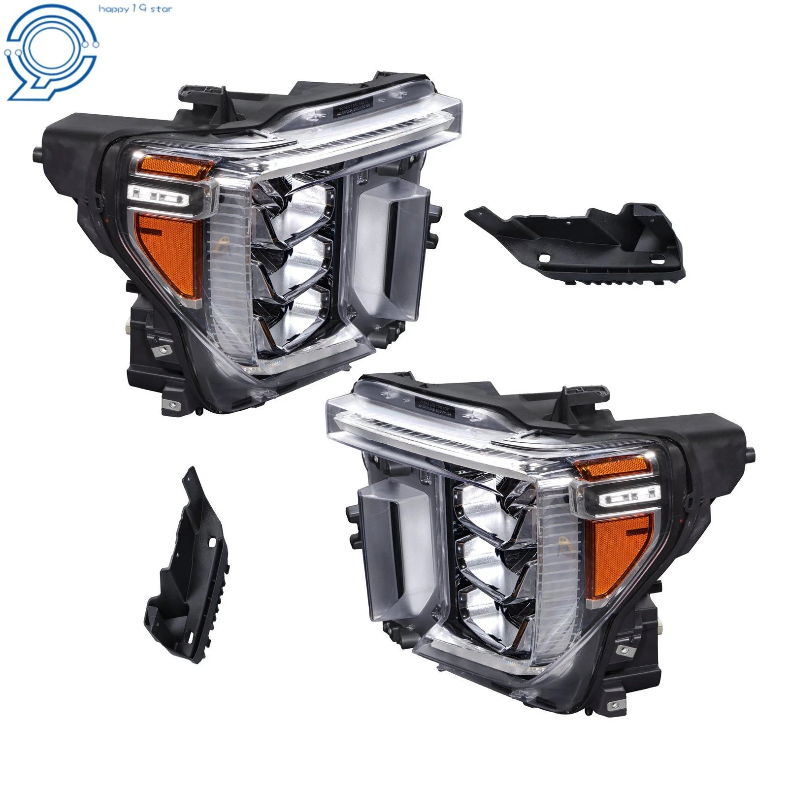 LED Headlights for GMC Sierra 2500HD 3500 HD (2020-2023) Pair