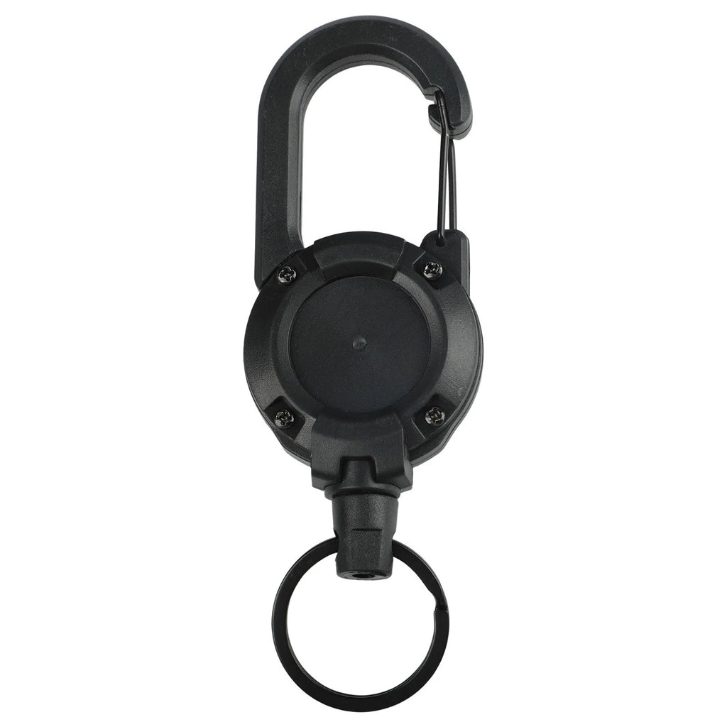 Heavy Duty Retractable Badge Reel with Carabiner Clip for Keys (Universal)