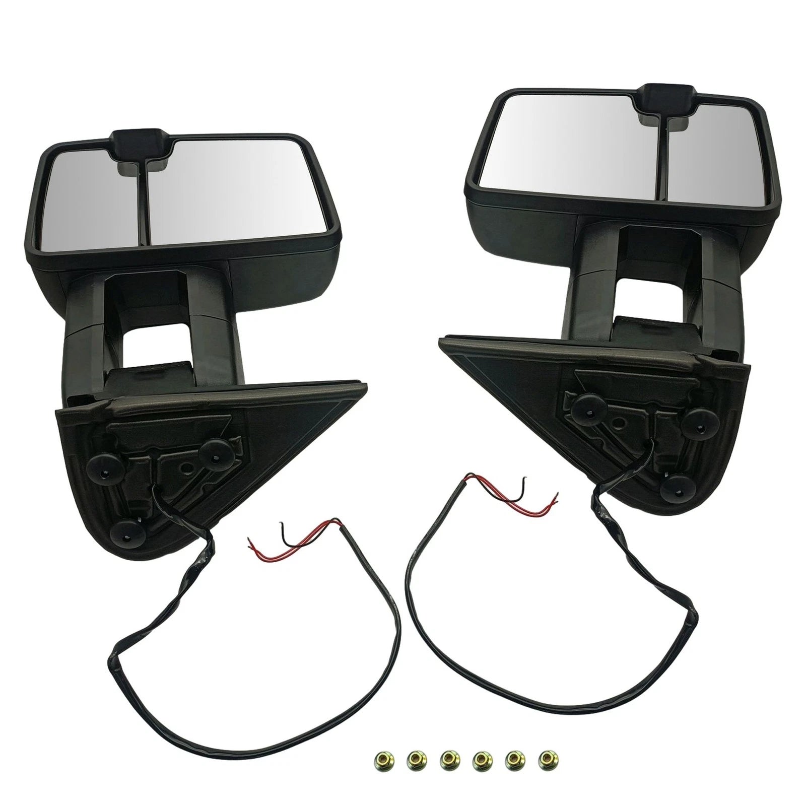 Pair Manual Towing Mirrors for Chevy Silverado 1500 GMC Sierra 1500 2500 3500 (2007–2018)