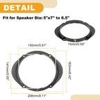 Set of 2 Speaker Spacer Rings for Mazda 8 (2011–2015)