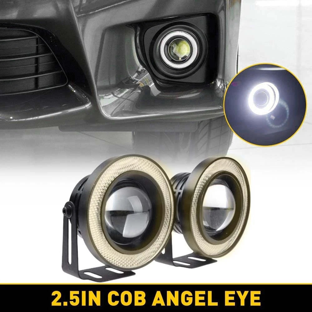 2X 2.5" White LED Projector Fog Light Combo Kit for EXV