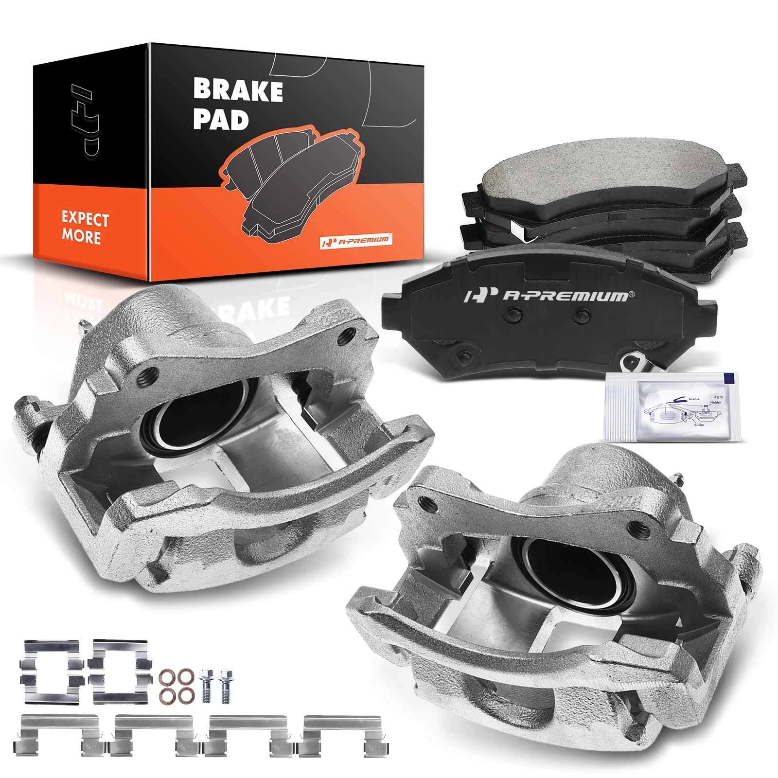 6X Front Brake Caliper & Ceramic Brake Pad for Chevrolet Impala (2000–2020)