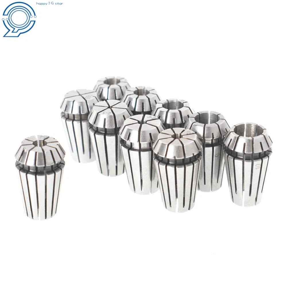 Set of 10 ER16 Spring Collets for CNC Milling Lathe Engraving Tool