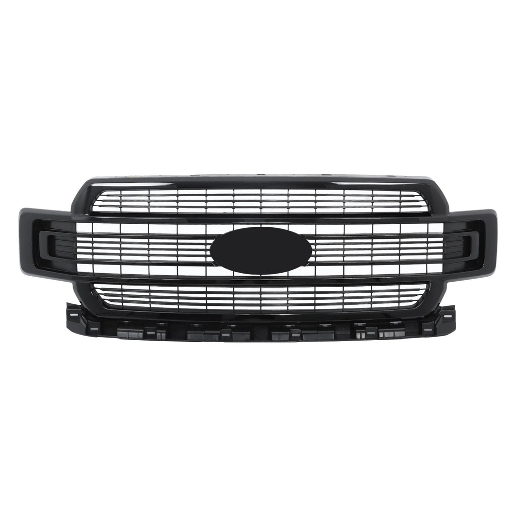 Gloss Black Front Bumper Grille for Ford F-150 (2018-2020)