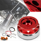 J2 Steering Wheel Short Hub Adapter for Ford Mustang/Fairlane (1965–1969) Red