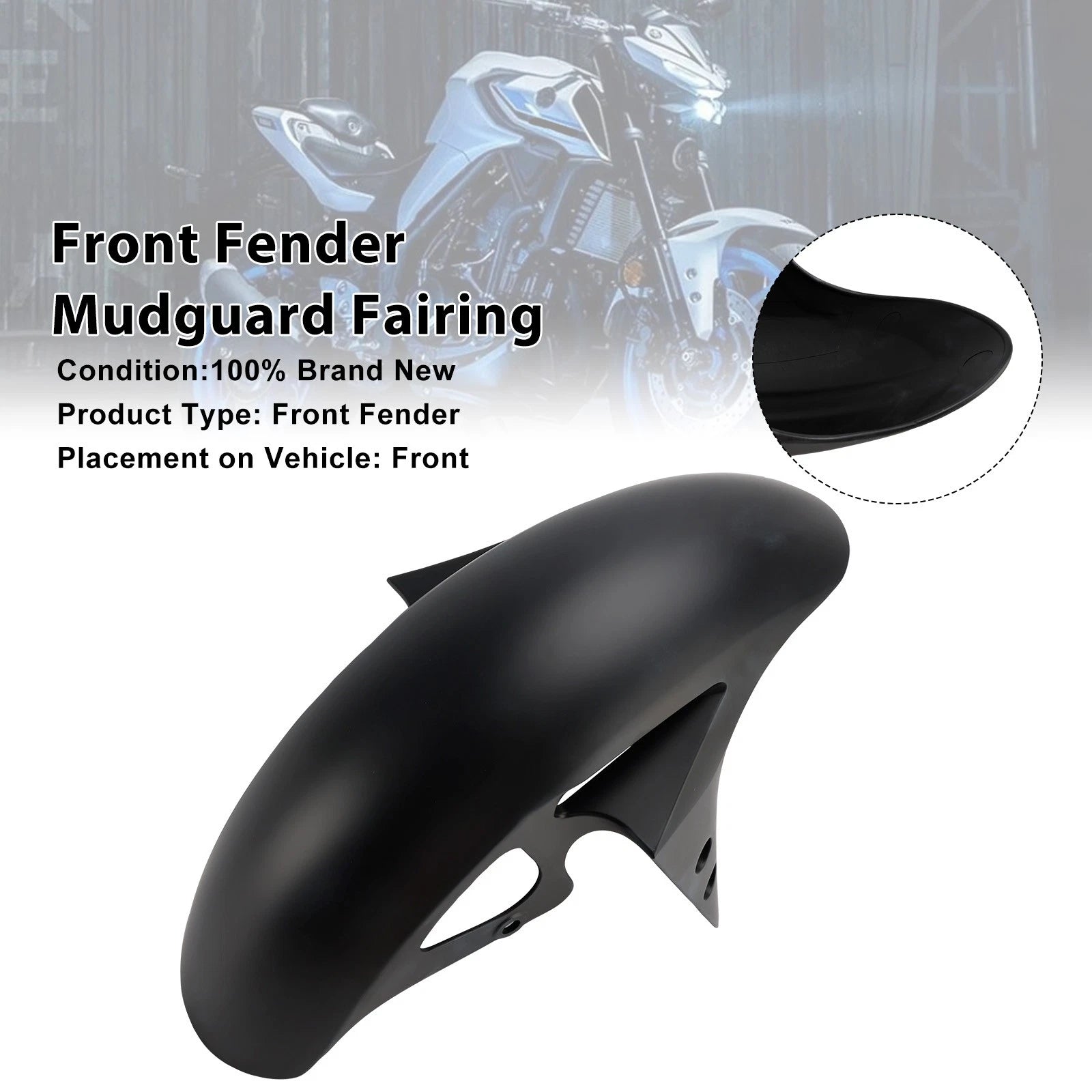 Front Fender Mudguard Fairing for Yamaha YZF-R3 YZF R25 MT-03 (2025-2026)