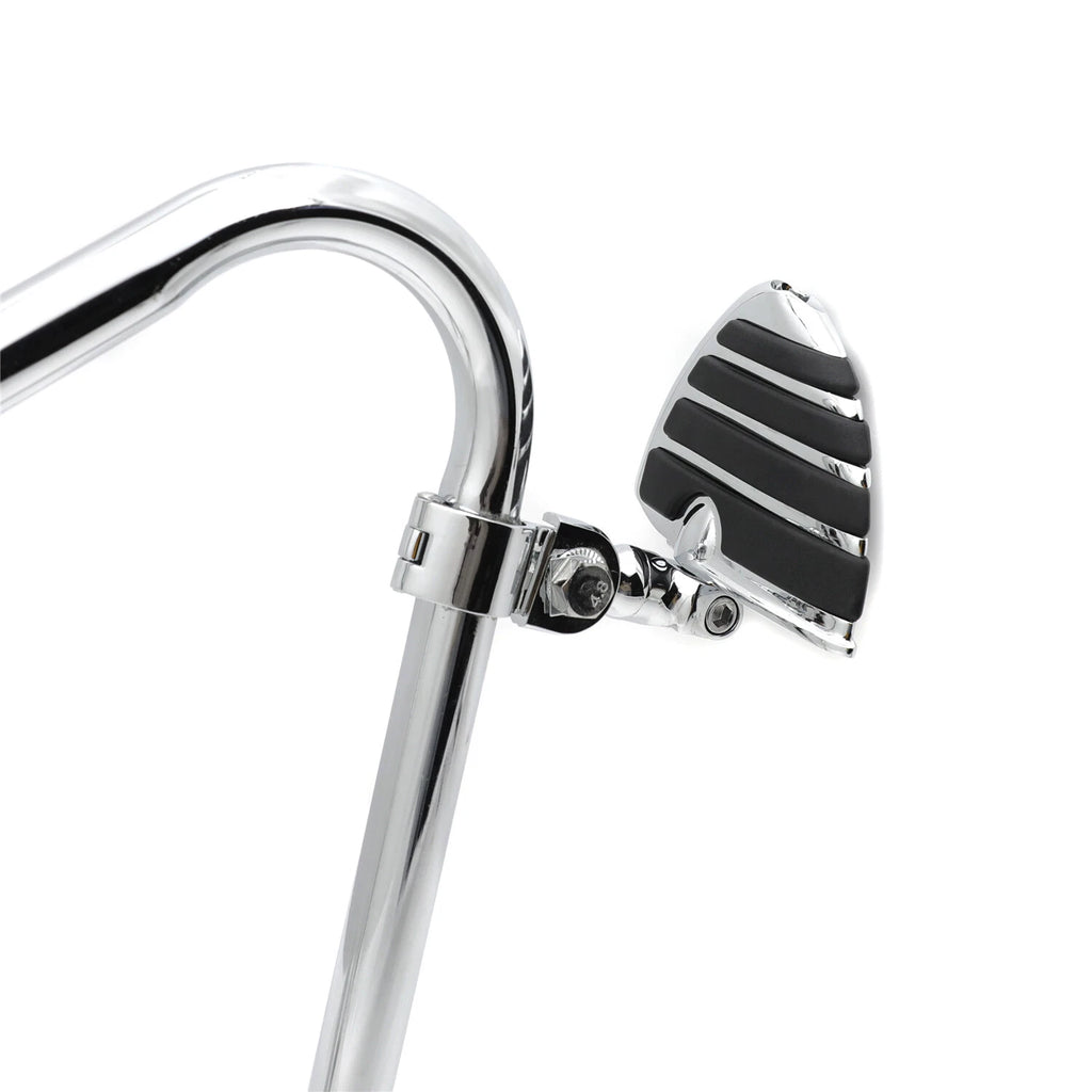 Mini Wing 3" Footpegs Footrest Mount Kit for Harley (1.25" Highway Engine Guard)