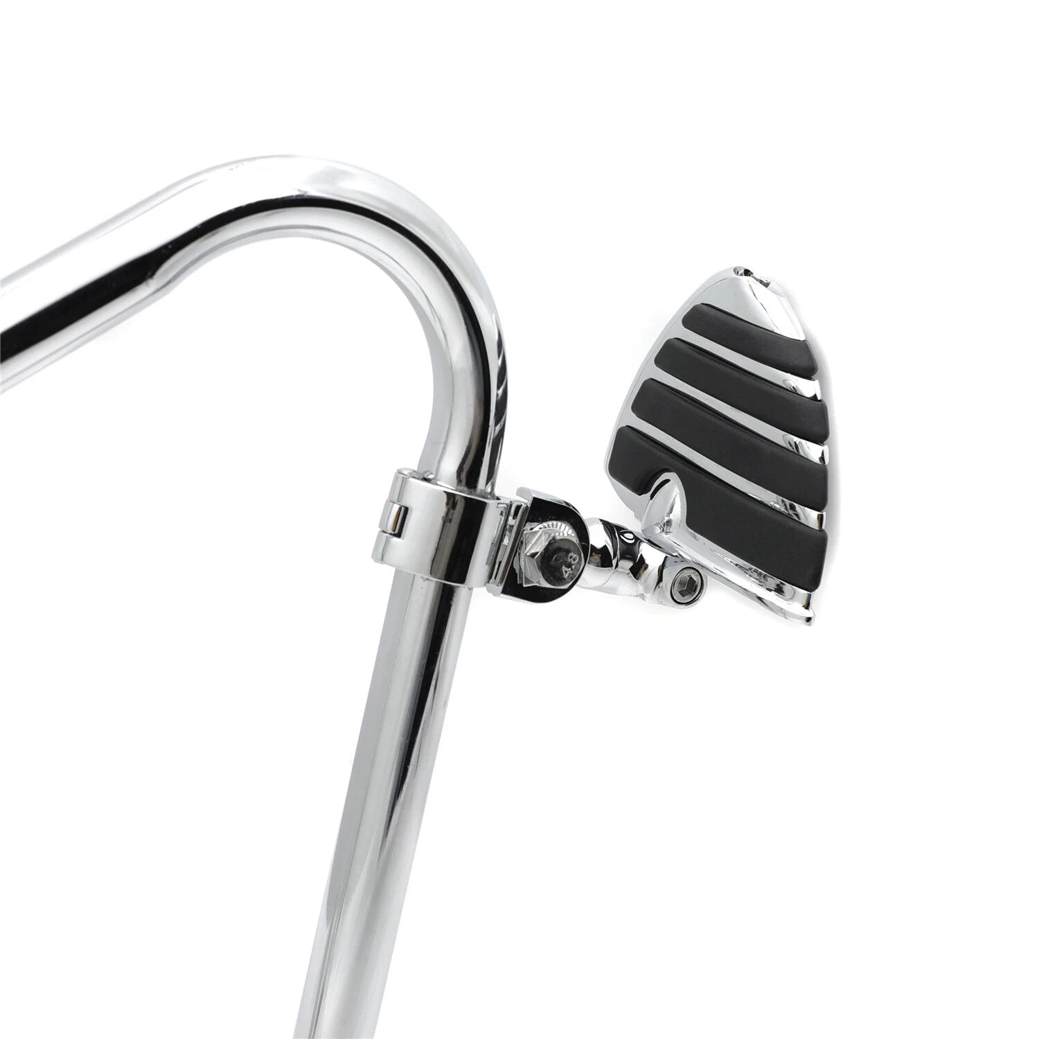 Mini Wing 3" Footpegs Footrest Mount Kit for Harley (1.25" Highway Engine Guard)