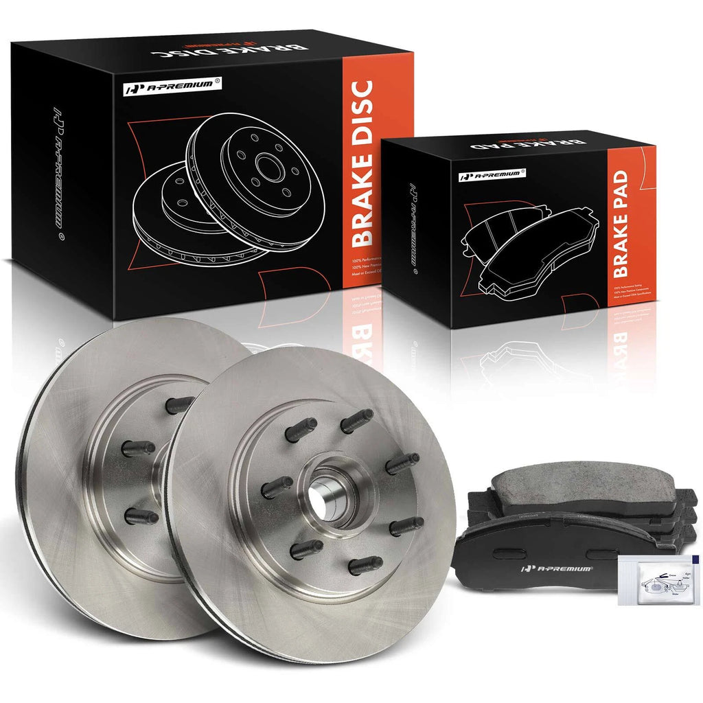 Front Disc Brake Rotor & Ceramic Pad Set for Ford F-150 (2004–2008)