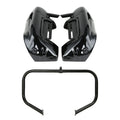 Lower Vented Leg Fairings & Engine Bar for Harley Street Road Glide (2009–2013)