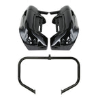 Lower Vented Leg Fairings & Engine Bar for Harley Street Road Glide (2009–2013)