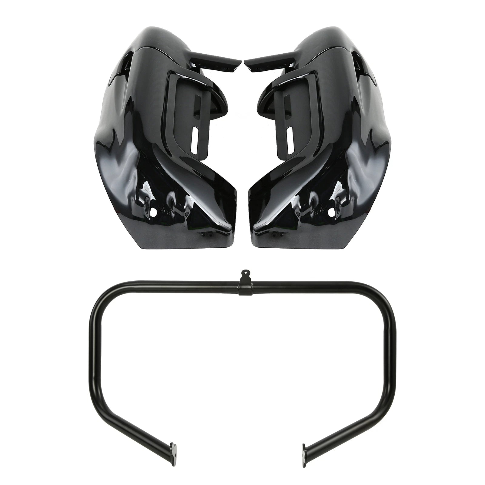 Lower Vented Leg Fairings & Engine Bar for Harley Street Road Glide (2009–2013)