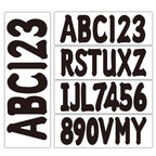 Set of 4 Boat Hull Identification Registration Kits A-Z & 0-9 for Marine Vehicle