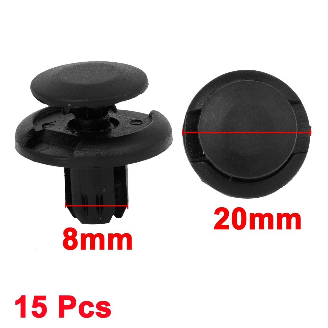 15 Pcs 8mm Nylon Rivet Fastener Clips for Honda Accord (1990–2023)