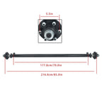 6K Trailer Axle for 6000 lbs (6 Lug, 5.5" Hub Face, 70" Spring Center)