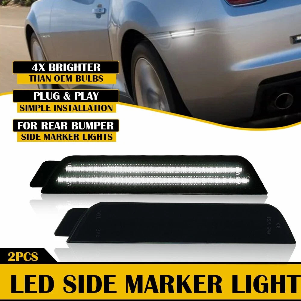 Smoked LED Side Marker Lights for Chevy Camaro (2010–2015)