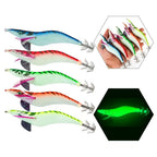 3D Eyes Squid Lure with Luminous Coating for Cuttlefish Fishing