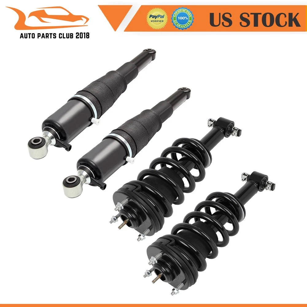 Set of 4 Air Suspension Strut Shocks for Escalade, Avalanche, Suburban, Tahoe (2002–2014)