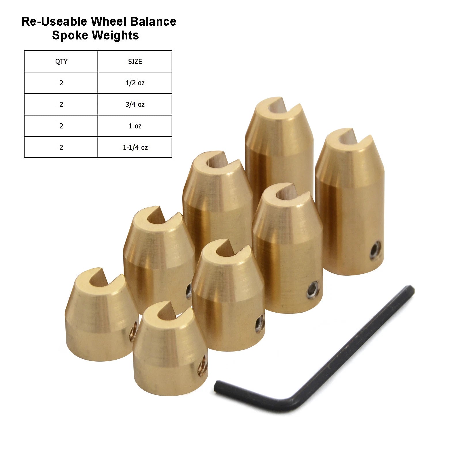8PCS Spoke Balance Weight for Honda Suzuki Super Moto (Metric Cruisers)