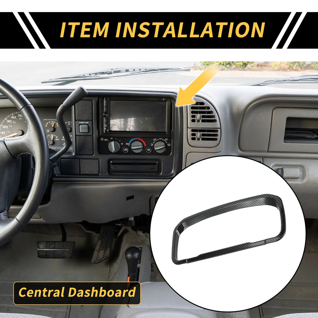 Carbon Fiber Dashboard Meter Frame Cover Trim for Ford Maverick (2022–2024)