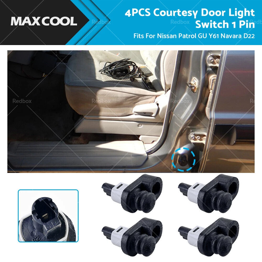 Courtesy Door Light Switch 1 Pin for Nissan Patrol GU Y61, Navara D22