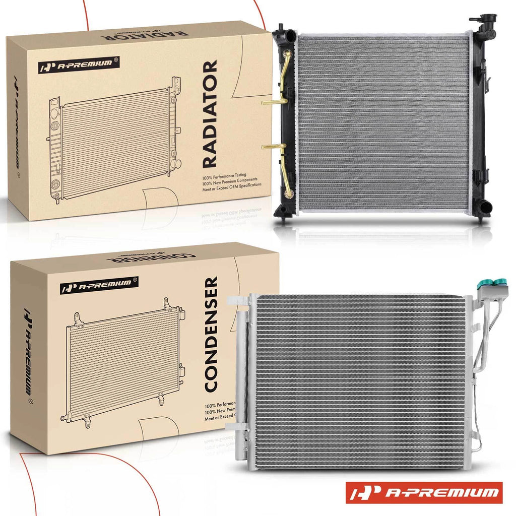 Radiator & A/C Condenser for Kia Optima (2011–2015)