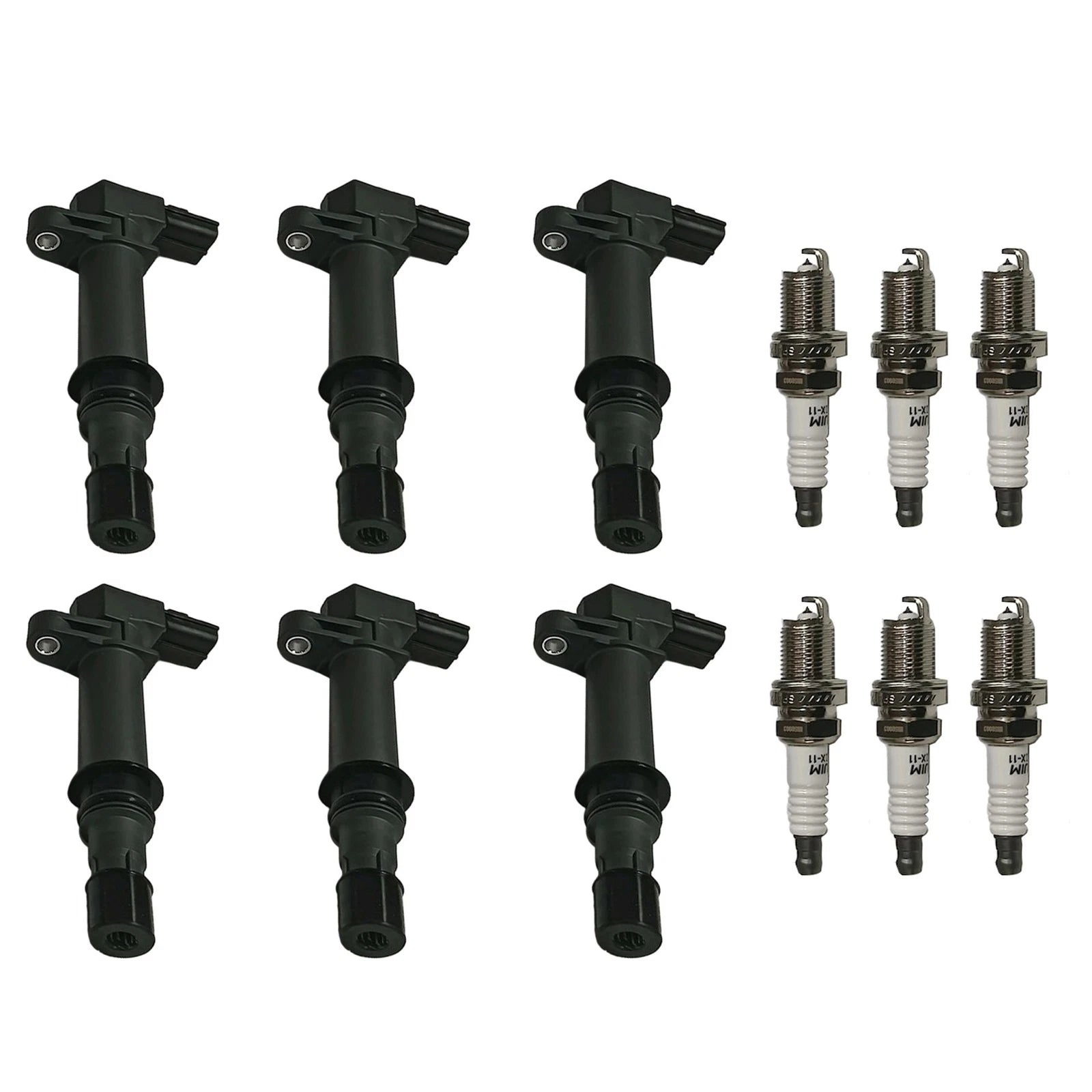 6X Ignition Coil & Spark Plugs for Jeep Liberty Dodge Ram Chrysler Aspen (2002–2012) UF270