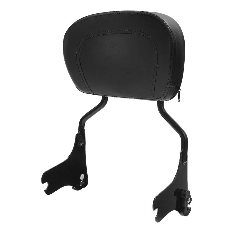 Black Passenger Backrest Pad Sissy Bar for Harley Electra Glide (1997–2008)
