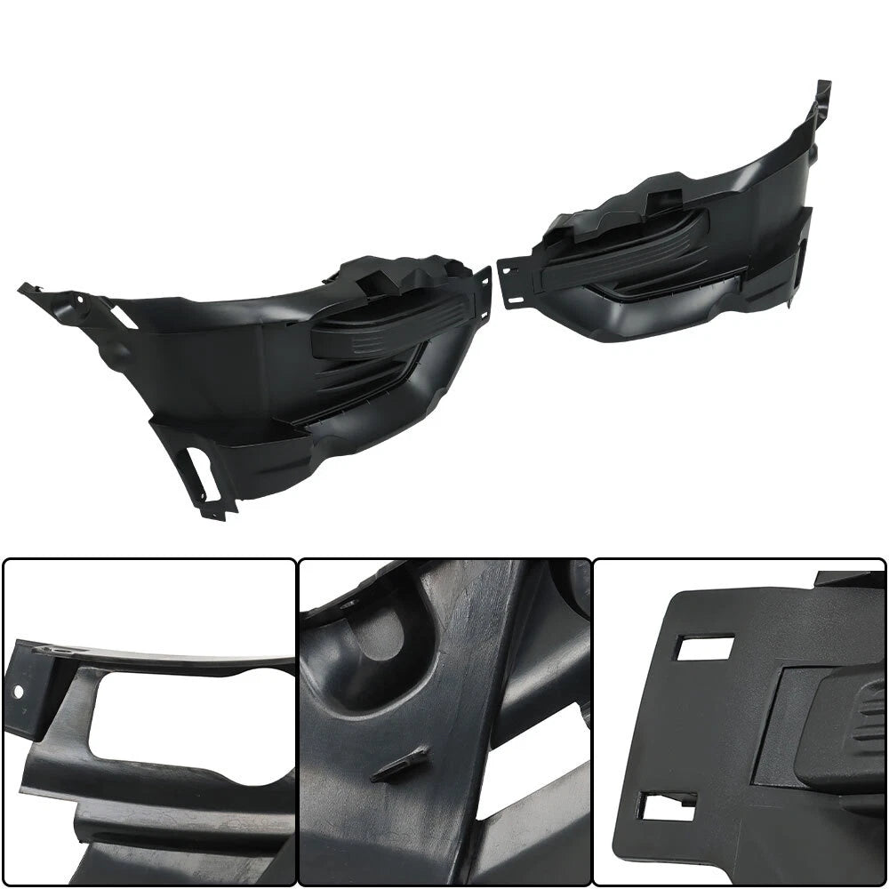 2X Black Fog Light Cover Trims for Ford Explorer (2020–2022)