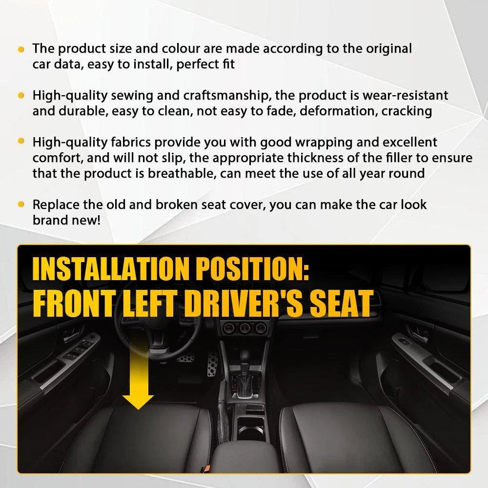 Driver Bottom Replacement Seat Cover for Subaru Forester (2014–2016) EXV