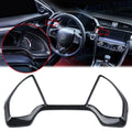 Carbon Fiber Texture Dashboard Panel Frame Cover Trim for Honda Civic (2016–2021)