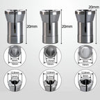 Set of 6 Collet Chuck Adapters for Engraving Router Trimmer (6mm/6.35mm/8mm)