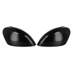 Set of 2 Glossy Black Mirror Caps for Ford Fiesta MK7 (2013–2017)