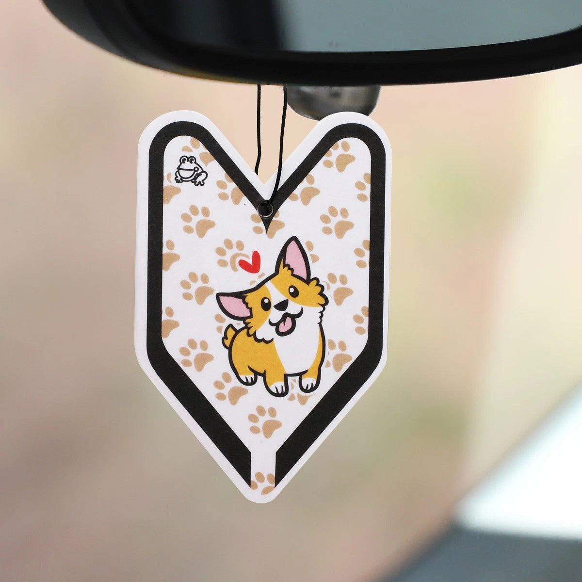 Hanging Air Freshener for Car Office - Treefrog Wakaba Young Leaf Classic