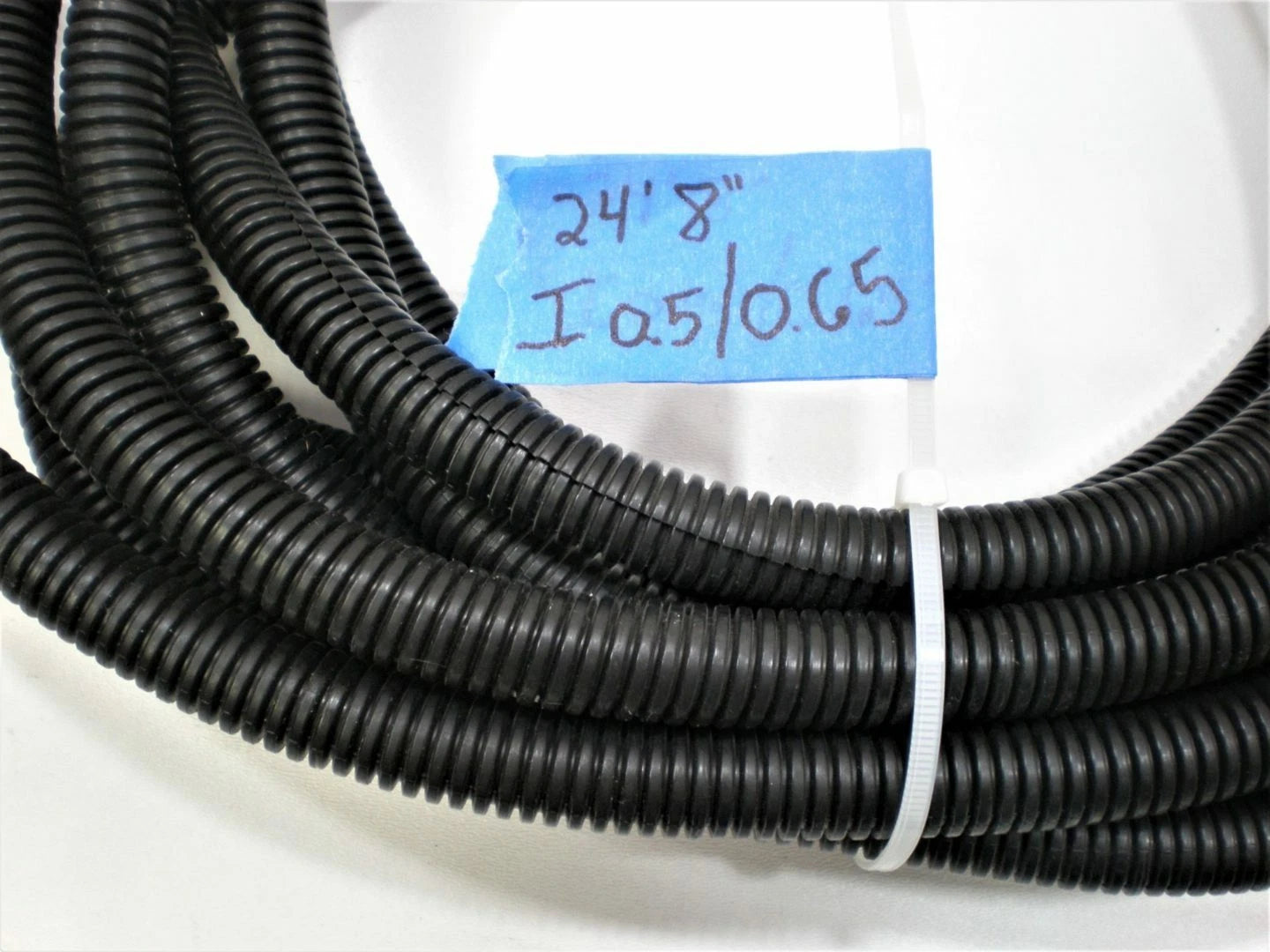 Corrugated Conduit Flex Tubing 24' 8" L x 0.50" ID for Electrical Wiring Harness