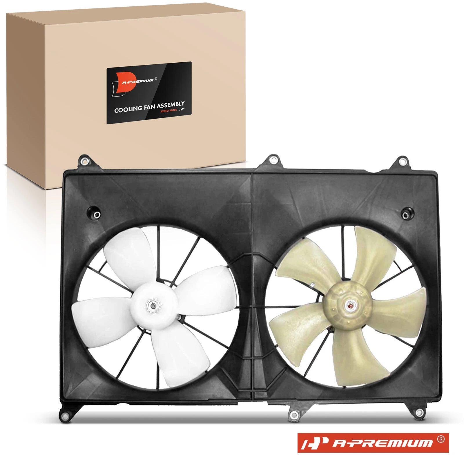 Dual Cooling Fan Assembly with Shroud for Toyota Highlander (2001-2003)