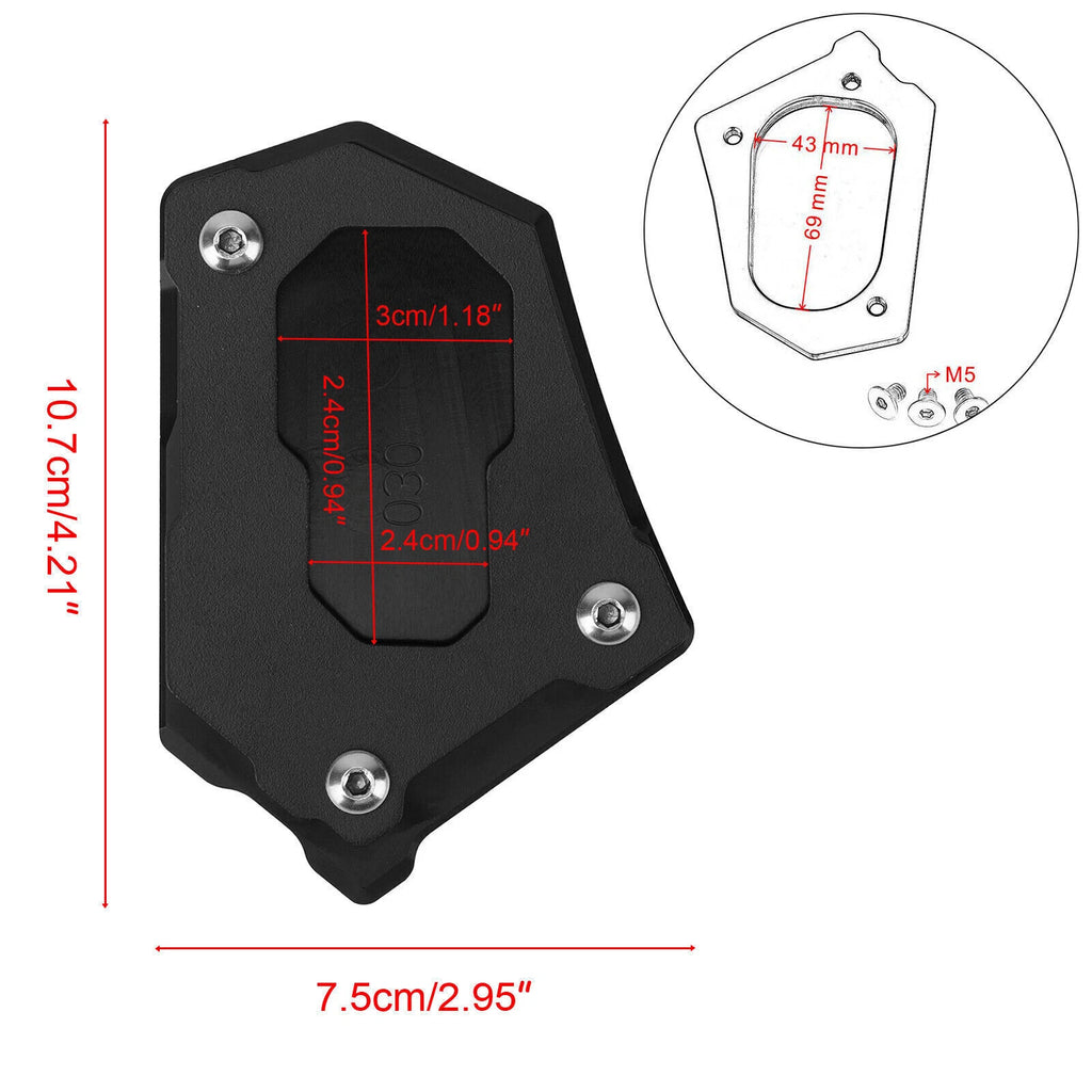 Kickstand Extension Plate for BMW R1200 GS Adventure (2013–2018)