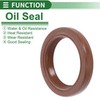 Set of 5 Oil Seal Rotary Shaft Seal FKM Rubber 20x26x4mm